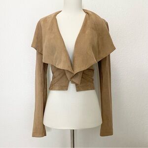 PRIVY Tan Faux Suede Women's Jacket